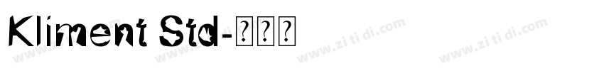 Kliment Std字体转换